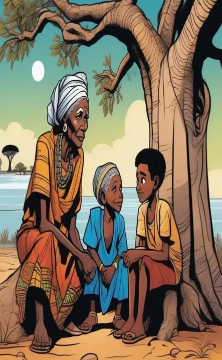 Picture for page 3 of Amani and Nia Defend Africa's Shores
