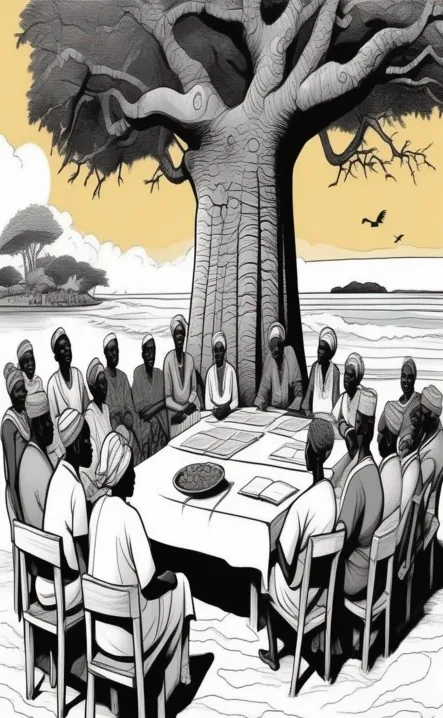 Picture for page 4 of Amani and Nia Defend Africa's Shores