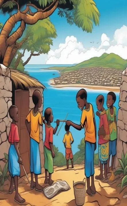 Picture for page 5 of Amani and Nia Defend Africa's Shores
