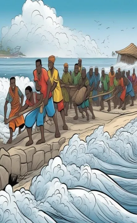 Picture for page 8 of Amani and Nia Defend Africa's Shores
