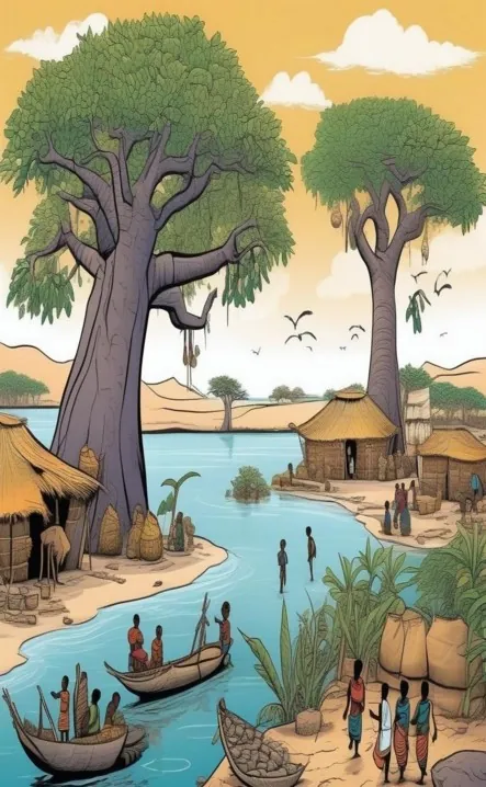 Picture for page 9 of Amani and Nia Defend Africa's Shores