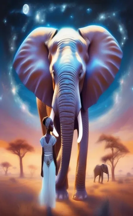 Picture for page 6 of Amina and the Elephant Oracle