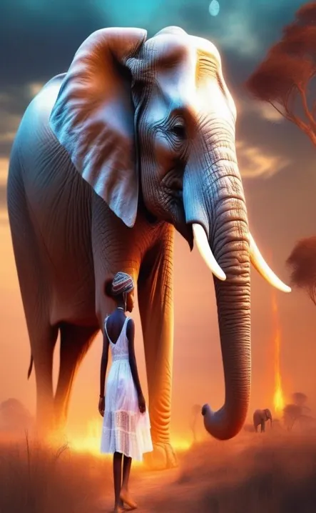 Picture for page 7 of Amina and the Elephant Oracle