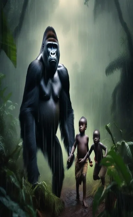Picture for page 5 of Bikyezi and Kagote against the Tropical Deluge