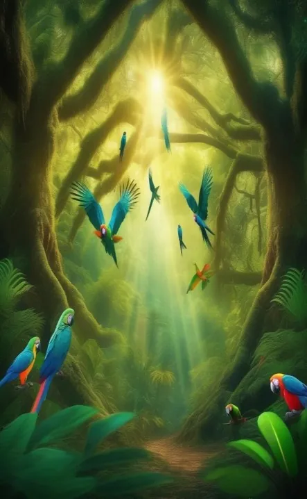 Picture for page 12 of Bikyezi and Kagote against the Tropical Deluge