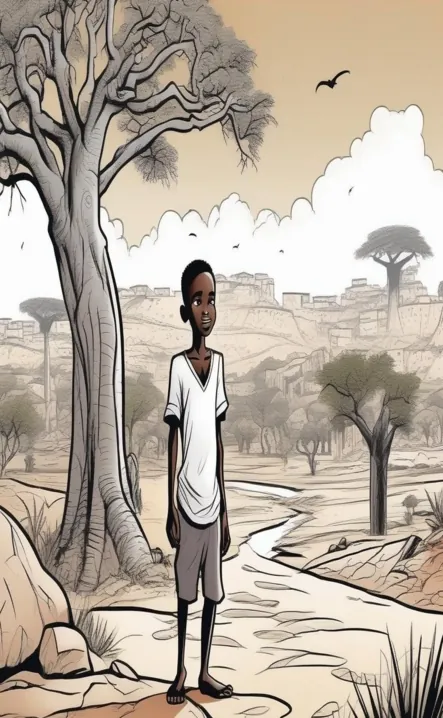 Picture for page 1 of Kwame and the Sand-Dam