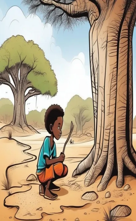 Picture for page 8 of Kwame and the Sand-Dam