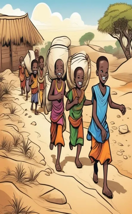 Picture for page 9 of Kwame and the Sand-Dam