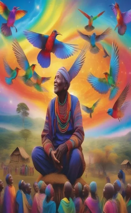 Picture for page 2 of Malik and the Rainbow Songbird