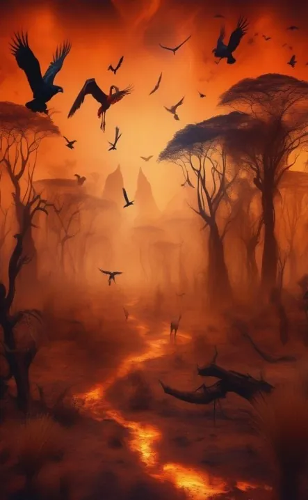 Picture for page 6 of Malik and the Rainbow Songbird