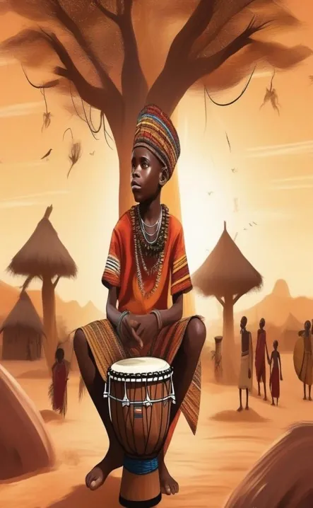 Picture for page 8 of Malik and the Rainbow Songbird