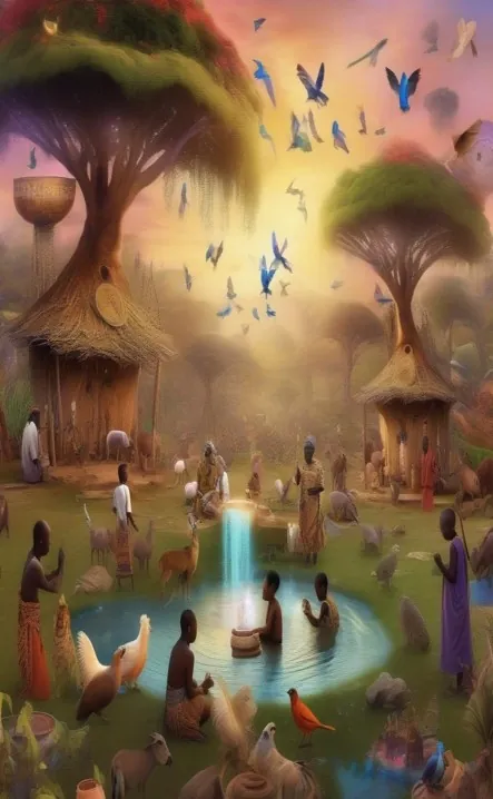 Picture for page 10 of Malik and the Rainbow Songbird
