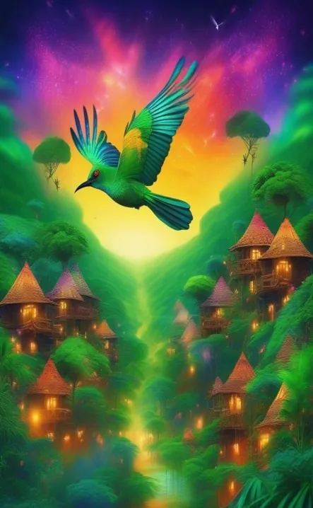 Picture for page 11 of Malik and the Rainbow Songbird